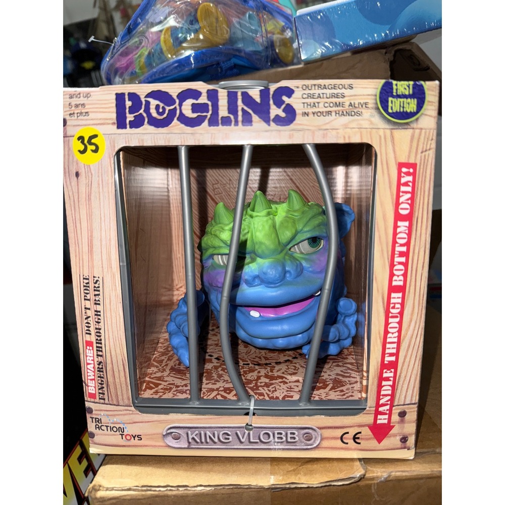 TriAction Toys Boglins King Vlobb First Edition Large Figure Puppet Blue Green